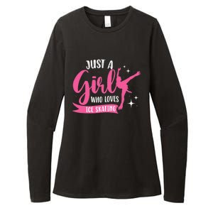 Just A Girl Who Loves Ice Skating Womens CVC Long Sleeve Shirt