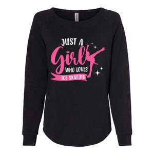 Just A Girl Who Loves Ice Skating Womens California Wash Sweatshirt