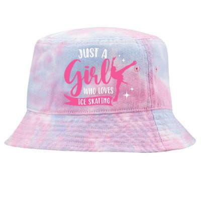 Just A Girl Who Loves Ice Skating Tie-Dyed Bucket Hat