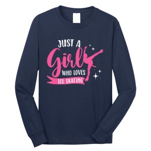 Just A Girl Who Loves Ice Skating Long Sleeve Shirt