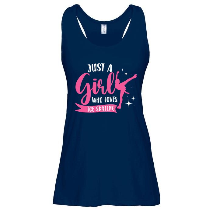 Just A Girl Who Loves Ice Skating Ladies Essential Flowy Tank