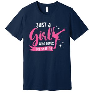 Just A Girl Who Loves Ice Skating Premium T-Shirt