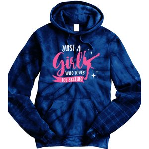 Just A Girl Who Loves Ice Skating Tie Dye Hoodie