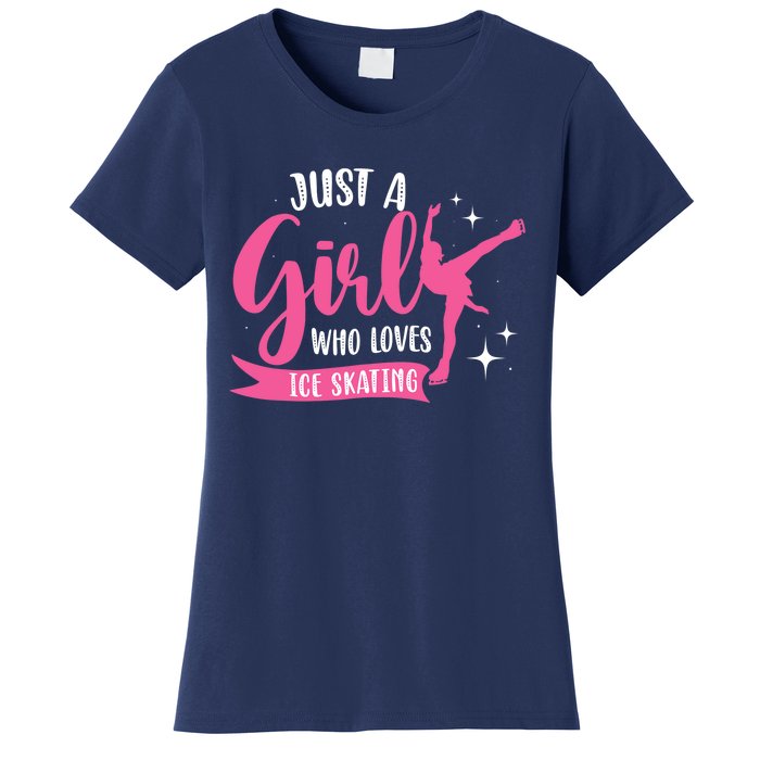 Just A Girl Who Loves Ice Skating Women's T-Shirt