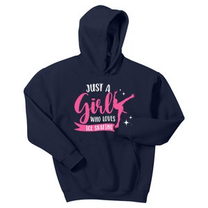 Just A Girl Who Loves Ice Skating Kids Hoodie