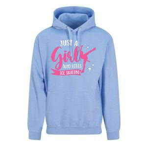 Just A Girl Who Loves Ice Skating Unisex Surf Hoodie