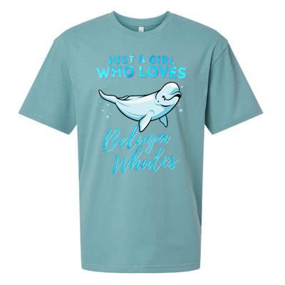 Just A Girl Who Loves Beluga Whales Cute Whale Sueded Cloud Jersey T-Shirt