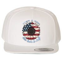 Just A Girl Who Love Craft America Flag Wool Snapback Cap