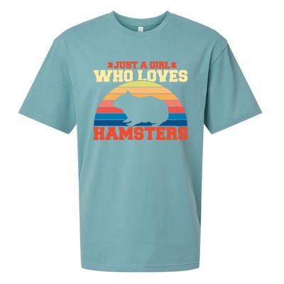 Just A Girl Who Loves Hamsters Gift Sueded Cloud Jersey T-Shirt