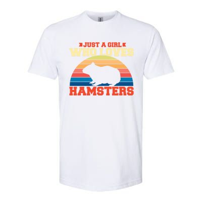 Just A Girl Who Loves Hamsters Gift Softstyle® CVC T-Shirt