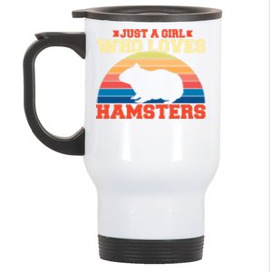 Just A Girl Who Loves Hamsters Gift Stainless Steel Travel Mug