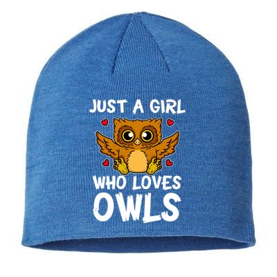 Just A Girl Who Loves Owls Cute Night Owl Costume Gift Sustainable Beanie