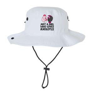 Just A Girl Who Loves Axolotls Pink And Dark Axolotl Legacy Cool Fit Booney Bucket Hat