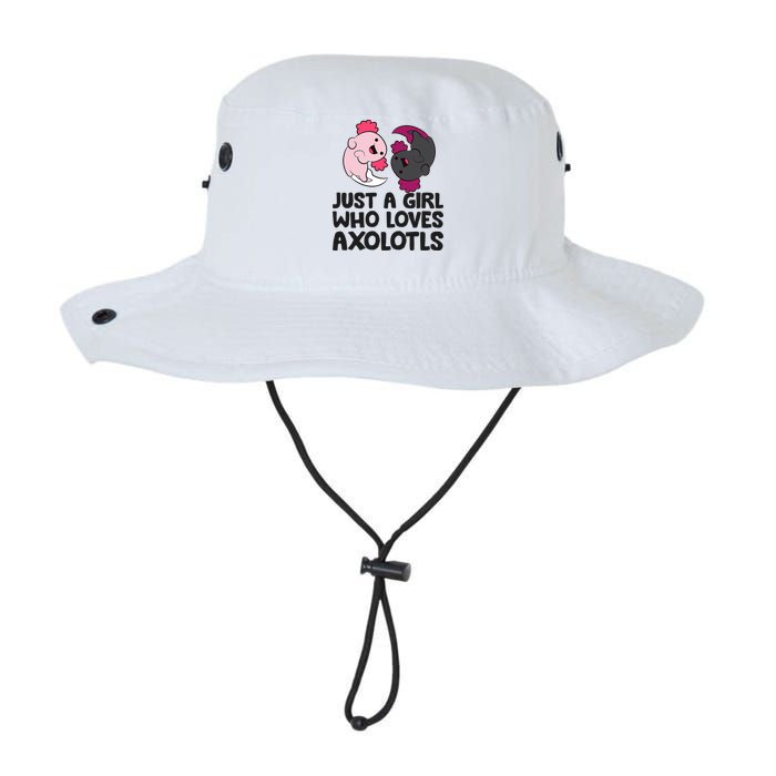 Just A Girl Who Loves Axolotls Pink And Dark Axolotl Bucket Hat