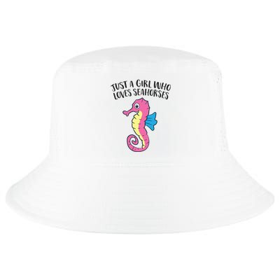 Just A Girl Who Loves Seahorses Funny Seahorse Lover Girl Gift Cool Comfort Performance Bucket Hat