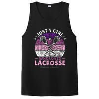 Just A Girl Who Loves Lacrosse Player Lax Lovers Lacrosse PosiCharge Competitor Tank