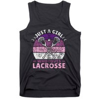 Just A Girl Who Loves Lacrosse Player Lax Lovers Lacrosse Tank Top