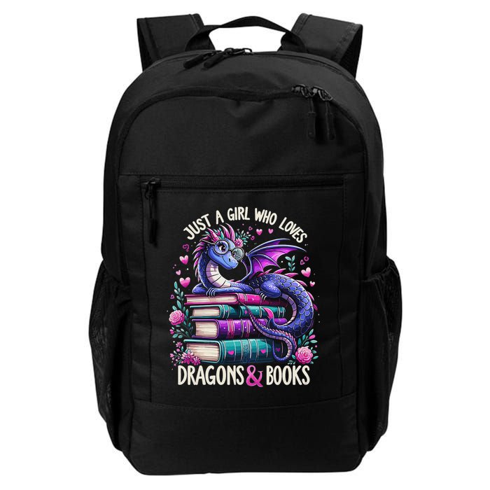 Just A Girl Who Loves Dragons And Books Dragon Reading Backpack