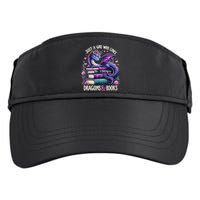Just A Girl Who Loves Dragons And Books Dragon Reading Adult Drive Performance Visor