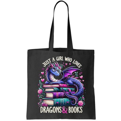 Just A Girl Who Loves Dragons And Books Dragon Reading Bag