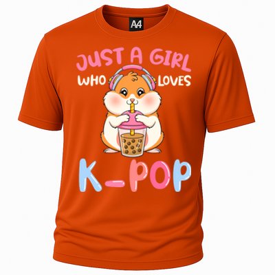 Just A Girl Who Loves Kcute Giftpop And Hamster Meaningful Gift Cooling Performance Crew T-Shirt