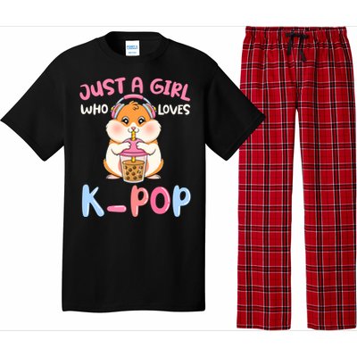 Just A Girl Who Loves Kcute Giftpop And Hamster Meaningful Gift Pajama Set