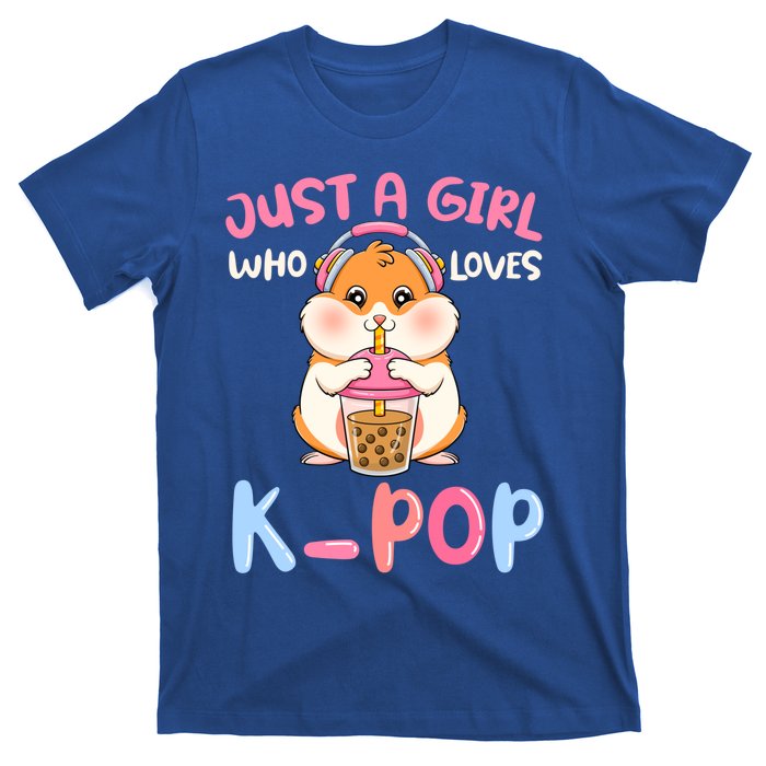 Just A Girl Who Loves Kcute Giftpop And Hamster Meaningful Gift T-Shirt