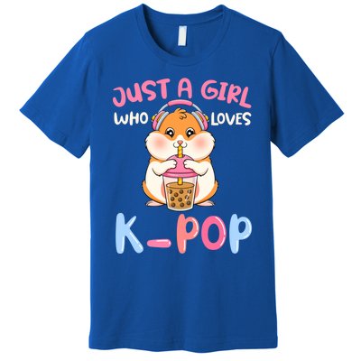 Just A Girl Who Loves Kcute Giftpop And Hamster Meaningful Gift Premium T-Shirt