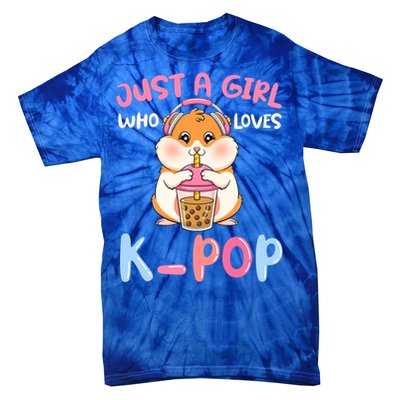 Just A Girl Who Loves Kcute Giftpop And Hamster Meaningful Gift Tie-Dye T-Shirt