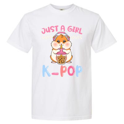 Just A Girl Who Loves Kcute Giftpop And Hamster Meaningful Gift Garment-Dyed Heavyweight T-Shirt