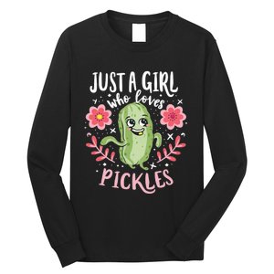 Just A Girl Who Loves Pickles Long Sleeve Shirt