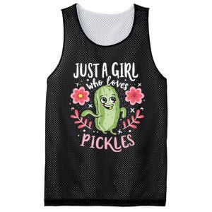 Just A Girl Who Loves Pickles Mesh Reversible Basketball Jersey Tank