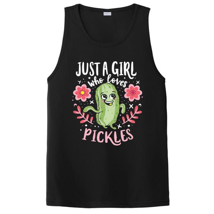 Just A Girl Who Loves Pickles PosiCharge Competitor Tank