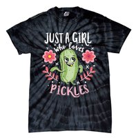 Just A Girl Who Loves Pickles Tie-Dye T-Shirt