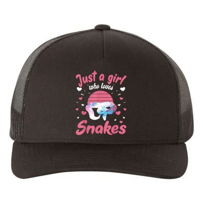 Just A Girl Who Loves Snakes Snake Lover Gift Yupoong Adult 5-Panel Trucker Hat