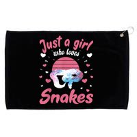 Just A Girl Who Loves Snakes Snake Lover Gift Grommeted Golf Towel