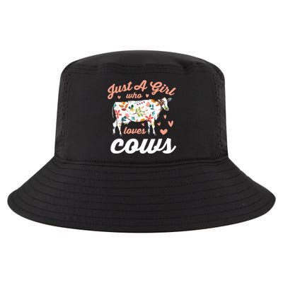 Just A Girl Who Loves Cows Gift Cool Comfort Performance Bucket Hat