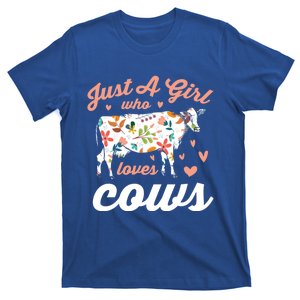 Just A Girl Who Loves Cows Gift T-Shirt