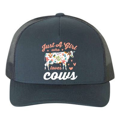 Just A Girl Who Loves Cows Gift Yupoong Adult 5-Panel Trucker Hat