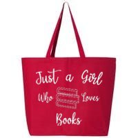 Just A Girl Who Loves Books 25L Jumbo Tote