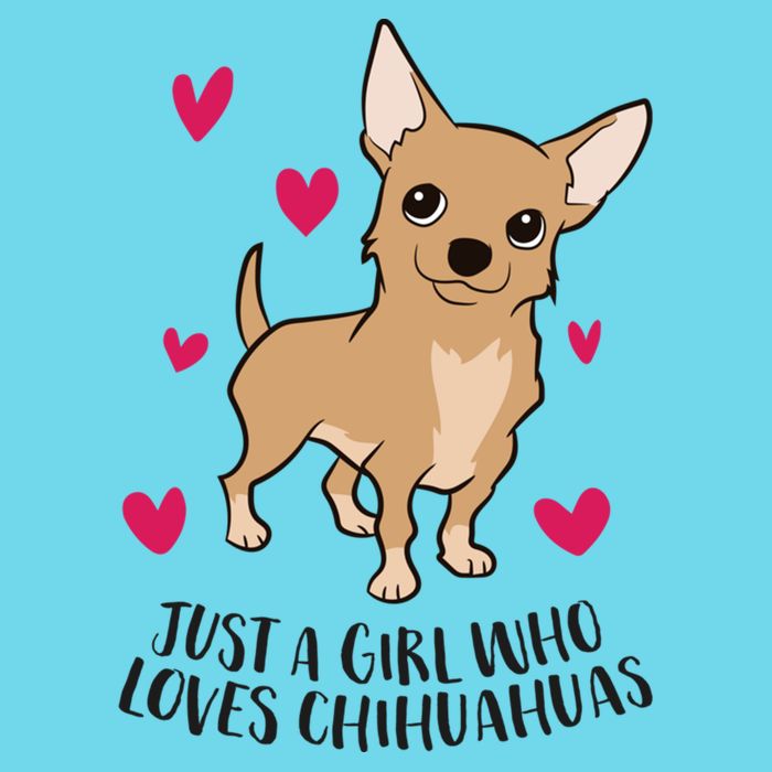 Just A Girl Who Loves Chihuahuas Cute Chihuahua Girl Gift Womens T-Shirt