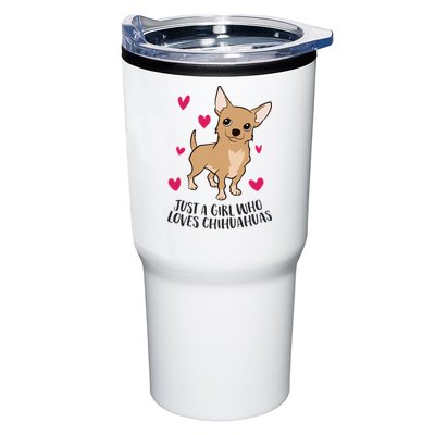 Just A Girl Who Loves Chihuahuas Cute Chihuahua Girl Gift Tumbler