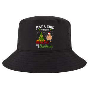 Just A Girl Who Loves Chickens And Christmas Cool Comfort Performance Bucket Hat