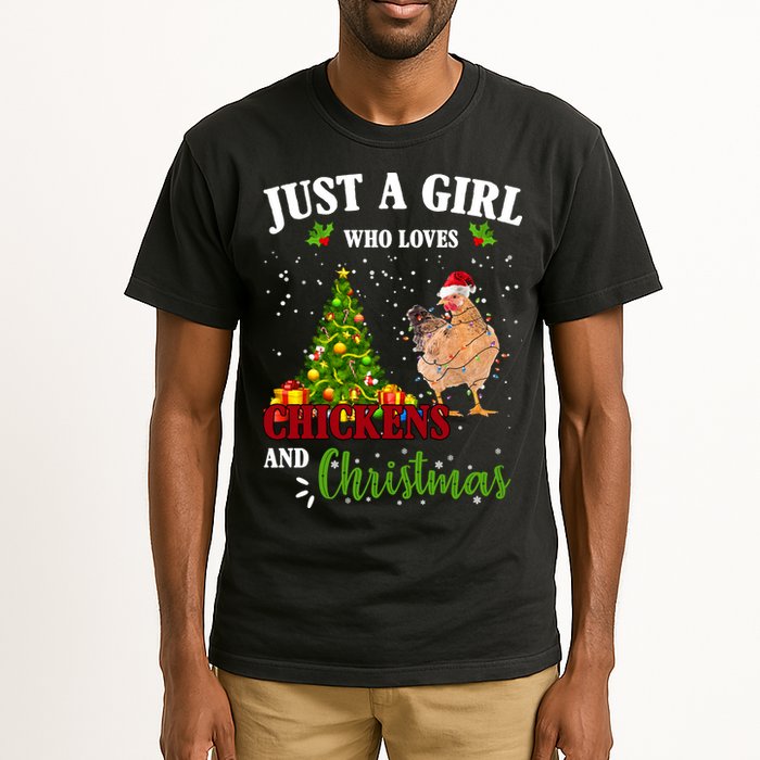 Just A Girl Who Loves Chickens And Christmas Tall T-Shirt