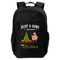 Just A Girl Who Loves Chickens And Christmas Daily Commute Backpack