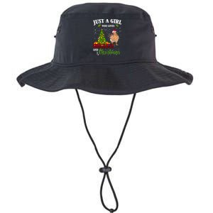 Just A Girl Who Loves Chickens And Christmas Legacy Cool Fit Booney Bucket Hat