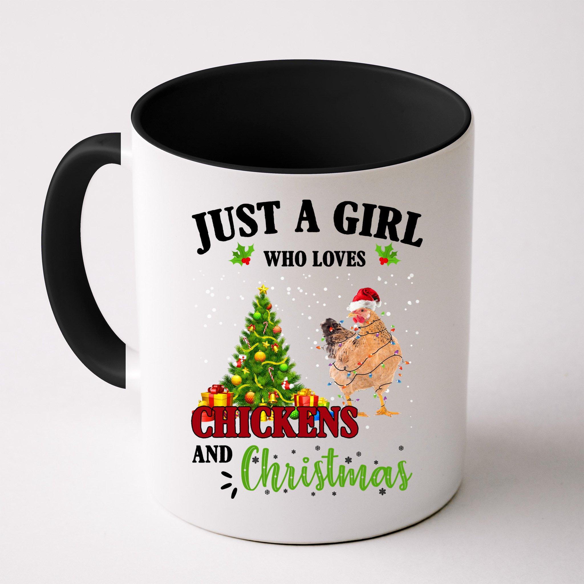 Just A Girl Who Loves Chickens And Christmas Mug