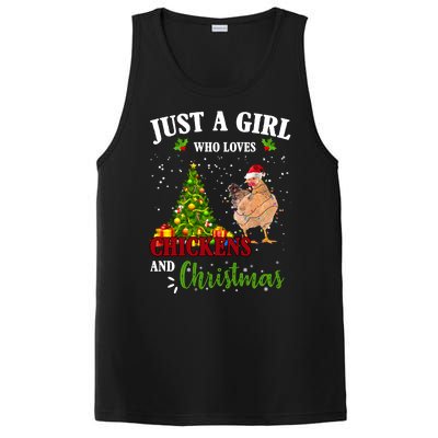 Just A Girl Who Loves Chickens And Christmas PosiCharge Competitor Tank