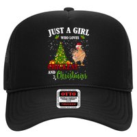 Just A Girl Who Loves Chickens And Christmas Trucker Hat