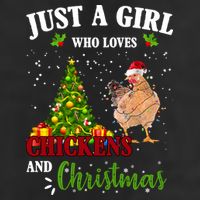Just A Girl Who Loves Chickens And Christmas Trucker Hat